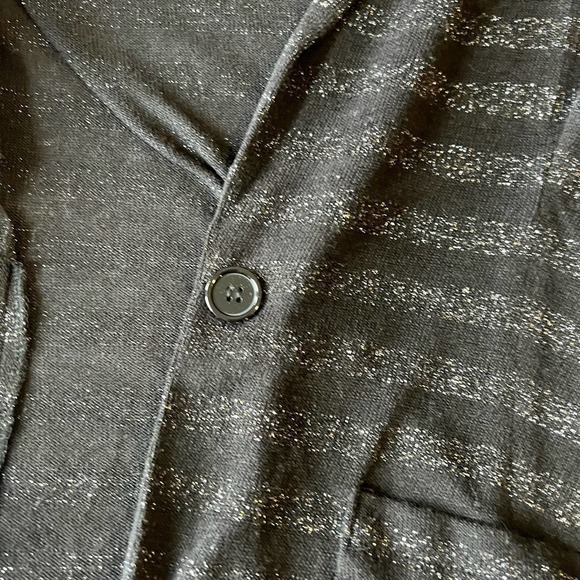 AMERICAN Rag Black and Silver striped Cardigan XL - Picture 5 of 9